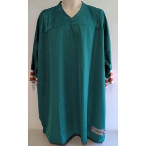 Pro Line Vintage Miami Dolphins NF Jersey‎ Blank  Green Men's Size 4XL NWT